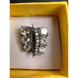 CZ earrings in gunmetal rhodium over sterling silver